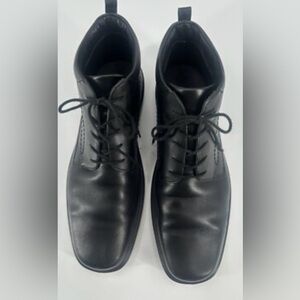 Ecco Men's Gore- tex Black Leather chukka ankle Shoes size 11